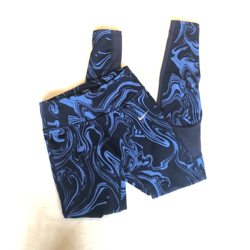 NIKE running blue leggings